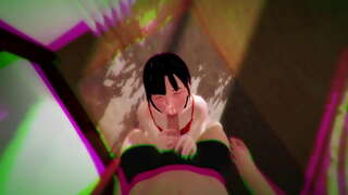 ���อเชียนั่นแฟน licks ไอ้จ้อนและกลางงาน