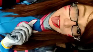D. VA Cosplay-ТВЕРК Overwatch - Британи Ангелус